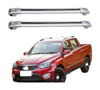 JUNYEW 2 Piezas Barras de Techo Portaequipajes Barras Transversales Aluminio para SsangYong Musso Pickup Rexton Sports 2018-2022,Barras Portaequipajes,para Equipaje de Carga Kayak Bicicletas Canoa