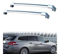 JUNYEW Barras de Techo Baca de Coche para Peugeot 308 SW 2007-2019 Barras de Techo con Aluminio, Carga 220 kg para Transporte de Viajepara Coches con rieles 2 Piezas,C