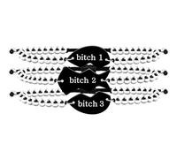 JunyiDIY 3 Pulsera de Rompecabezas en Forma de Corazón Amistad Familia Hermana Amiga Pulsera Nombre Personalizado Acero Inoxidable BFF Joyería Personalizada DIY Enhebrado a Mano Regalo, Adjustable