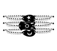 JunyiDIY 3 Pulsera de Rompecabezas en Forma de Corazón Amistad Familia Hermana Amiga Pulsera Nombre Personalizado Acero Inoxidable BFF Joyería Personalizada DIY Cuentas a Mano Regalo, Adjustable