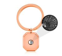 JunyiDIY Llavero Oro Rosa Te Amo en 100 Idiomas - Regalo romántico con proyección para él & ella, perfecto para San Valentín, cumpleaños & aniversario