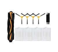 JunYouda Compatible Compatible con Create Ikohs Netbot S18 Robot Aspirador Repuestos Accesorios Cepillo Lateral Principal Filtro HEPA primario Trapeador Paño(Set C)