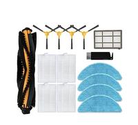 JunYouda Compatible Compatible con Create Ikohs Netbot S18 Robot Aspirador Repuestos Accesorios Cepillo Lateral Principal Filtro HEPA primario Trapeador Paño(Set A)