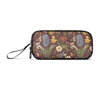 JUNZAN Estuche para lápices, diseño floral colorido, estuche para lápices para mujeres y hombres, escuela, oficina, universidad, suministros de papelería