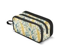JUNZAN Estuche para lápices, diseño floral, vintage, para mujeres, hombres, escuela, oficina, universidad, suministros de papelería