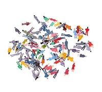 JunZheHub 100 Piezas Figura de s Pintadas Modelo HO para Tren Juguete de Edificio Urbano en Miniatura Mezcla de Pasajeros Adecuado para, 1/150 Escala 0.9-1.3cm (100 Piezas)