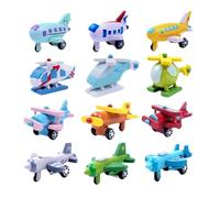 JunZheHub 12 Aviones de Madera para Fiestas: Recuerdos Creativos para El Desarrollo Sensorial.