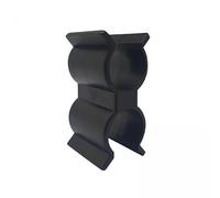 JunZheHub 2 Piezas de Abrazadera Doble para Tubería, Conector de Tubería, Abrazadera para Varilla de Estante, Nailon, Resistente Al Agua, Conexión Robusta, Mont, 4 piezas