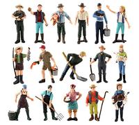 JunZheHub 25 Piezas Trabajador Ferroviario Escala HO Figuras Miniatura Maquinista Peones Operarios con Pintura para Colocar en Maquetas y Paisajes