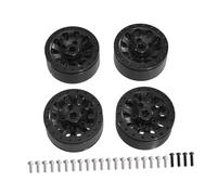 JunZheHub 4 Piezas de Ruedas para Coches RC a Escala 1/12 Y 1/16. Piezas de Repuesto para Montaje de Coches RC. Fácil Instalación. Reemplazo para C44, LC79, C14, Negro