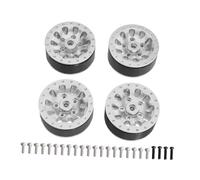JunZheHub 4 Piezas de Ruedas para Coches RC a Escala 1/12 Y 1/16. Piezas de Repuesto para Montaje de Coches RC. Fácil Instalación. Reemplazo para C44, LC79, C14, Plata