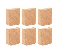 JunZheHub 6X Accesorios de Construcción de Vías de Tren de Madera para Desarrollar La Coordinación Mano-Ojo en Trenes de Juguete, Bloques de Soporte para Puente