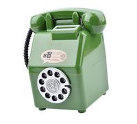 JunZheHub Alcancía Teléfono Ahorrador Banco para Monedas Forma Teléfono Simulación Material PP Adecuada para Enseñar Finanzas Niños Habitación, Verde, Individual