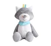 JunZheHub Animales de Peluche Musicales LED, Almohadas Suaves Y Que Cantan E Iluminan, Juguetes de Peluche para Acompañar a Los Niños Que Brillan en L, Mapache
