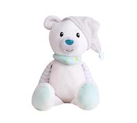 JunZheHub Animales de Peluche Musicales LED, Almohadas Suaves Y Que Cantan E Iluminan, Juguetes de Peluche para Acompañar a Los Niños Que Brillan en L, Oso Blanco