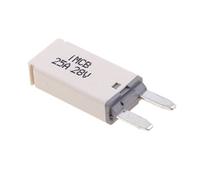 JunZheHub ATM para Protección de Automóviles Kit de Mini Fusibles Carro Surtido de Fusibles ATM Interruptor Manual Restablecible, Blanco 25A