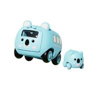 JunZheHub Autobús de Inercia Interactivo con Dibujos Animados para Bebés, para Niños Mayores de 1 año, Color Verde, Verde