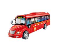 JunZheHub Autobús Urbano Infantil, Juguete de Inercia, Adorno de Vehículo, Detalles Finos, Apto para Niños de 2 a 8 años, Puerta Que Se Abre, Educativo, Emergencia de