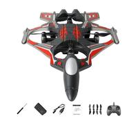 JunZheHub Avión Planeador Teledirigido de Juguete Preciso - Fácil de Volar - Material PP para Niños, Principiantes Y Entusiastas de La, Rojo 1 Batería