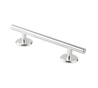 JunZheHub Barrera de Obstáculos Profesional con Riel Redondo para Patineta de Dedos, de Acero Inoxidable, para Practicar. Diseño Liso, Base Estable, Apto para P, Plata 20cm