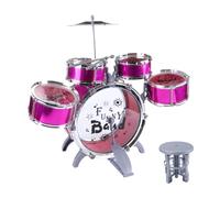 JunZheHub Batería de Jazz para Niños, Juguetes de Percusión, Kit de Batería de Simulación para El, Violeta