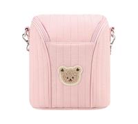 JunZheHub Bolsa Isotérmica para, con Correa Desmontable, Elegante Organizador para Extractor de Leche, Ideal para El Trabajo, Rosa