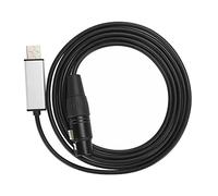 JunZheHub Cable USB a RS485 XLR Hembra DMX512 XLR para Ordenador, PC, Estudio de Escenario, 5m