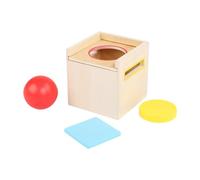 JunZheHub Caja de Permanencia de Objetos para Niños, Formas, Clasificación de Colores, Regalo, Coordinación Mano-Ojo, Juguete de Madera, Juego de Emparejam