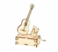 JunZheHub Caja Musical Kit de Manualidades Modelo de Madera Instrumento Decorativo con Mecanismo Musical Adecuado para Niños Adolescentes Oficina Sala de Música, Guitar