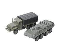 JunZheHub Camión de Transporte de Personal M35 Y Modelo de Tanque -80