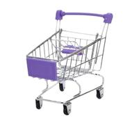 JunZheHub Carrito, Carrito Pequeño de Supermercado, Juguete Educativo, Carrito de Supermercado de Juguete, Par, Púrpura