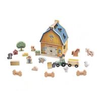 JunZheHub Casa Juguete Granja con Encaje Formas No Tóxico Casa Rústica Preescolar Juego Clasificación para Niños Pequeños, Aula