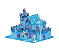 JunZheHub Casas Navideñas para Hacer Mismo, Kits de Manualidades Navideñas, Casas Navideñas Educativas Hechas a Mano, Sin Terminar, Rompecabezas 3D para Niño, L Castillo de Princesa