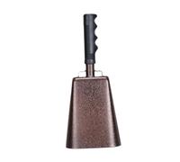 JunZheHub Cencerro con Mango, Instrumento para Hacer Ruido, Campana de Percusión Manual, Campana de Alegría para Fiestas, Escolares, Adecuado para, CafÉ