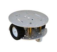 JunZheHub Chasis de Coche Robot Inteligente, Chasis DIY, Marco de Codificación, Regalo, Motor Reductor, Plata