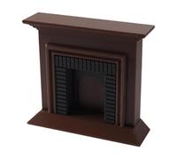JunZheHub Chimenea de Casa de Muñecas a Escala 1/12, Modelo en Miniatura para Dormitorio, Escena de La Vida, Regalo, Marrón, MarrÓn