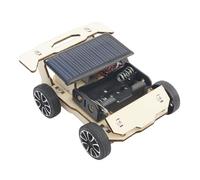 JunZheHub Ciencia Coche de Madera Solar Eléctrica Kit Creativo de Construcción Manual Aprendizaje Tecnología Educativa Juego Experimental Adecuado para Regalo