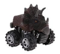 JunZheHub Coche de Dinosaurio Juguete Coche de Retroceso Vehículo Figura Modelo Plástico Resistente con Mecanismo de Fricción Apto para Juegos Educativos Fiesta, B