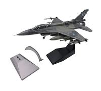 JunZheHub Colección de Maquetas de Cazas F16D de Aleación a Escala 1/72 con Soporte de Exhibición para Mesa. Regalo Ideal.