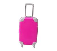 JunZheHub Conjunto de Equipaje de Viaje para Muñecas de 45 Cm con Maleta, Rosa Oscuro