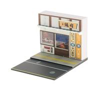 JunZheHub Diorama para Maquetas de Coches a Escala 1/64, Maqueta de Calle Japonesa en Miniatura, Maqueta de Edificio en Miniatura, Restaurante Yakiniku