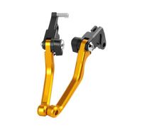 JunZheHub Dos Manetas de Freno Y Embrague Ajustables de Aluminio CNC, Accesorios de Modificación Y Funcionales, para Motocicletas DRZ250 Y DRZ40, Oro