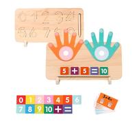 JunZheHub El Tablero Filz con Números para Los Dedos Incluye Un Juguete de Matemáticas para Niños de 3 a 5 años. Regalo Ideal.