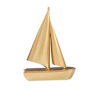 JunZheHub Estatuilla de Barco de Vela, Arte Decorativo, Adorno Artesanal, Estatua de Barco de Vela Coleccionable para Gabinete, Restaurante, Escritorio, Boda, Dorado, Individual