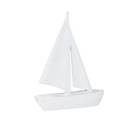 JunZheHub Estatuilla de Barco de Vela, Arte Decorativo, Adorno Artesanal, Estatua de Barco de Vela Coleccionable para Gabinete, Restaurante, Escritorio, Boda, Blanco, Individual