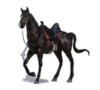 JunZheHub Figura de Caballo, Modelo de Caballo, Muñeco, Juguetes, Regalos, Decoración del Hogar, Modelo de Juguete de Animal, Decoración de Mesa, Negro
