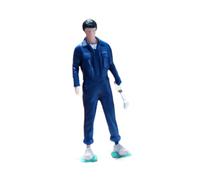 JunZheHub Figura en Miniatura de Resina de Un Mecánico Automotriz. Figura Coleccionable Compacta para Maquetas de Escenas. Accesorio de Reparación. Ideal, Hombre de Pie 2.8 Cm