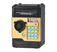 JunZheHub Hucha Interactiva para Niños con Función de Contraseña, Apta para Edades de 3 a 8 años, Oro Negro