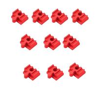 JunZheHub Juego de 10 Piezas de Madera para Vías de Tren para Juegos Educativos, Rojo
