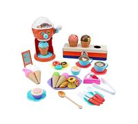 JunZheHub Juego de 38 Piezas de Juguetes para Hacer Helados, Máquina de Helados de Juguete, Heladería Creativa